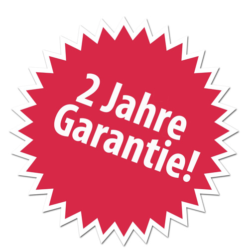 2 Jahr Garantie auf unseren Folienschweißgeräten SG(M)